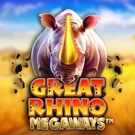 Great Rhino Megaways slot visual from Pragmatic Play available on pelipetocasinos.com